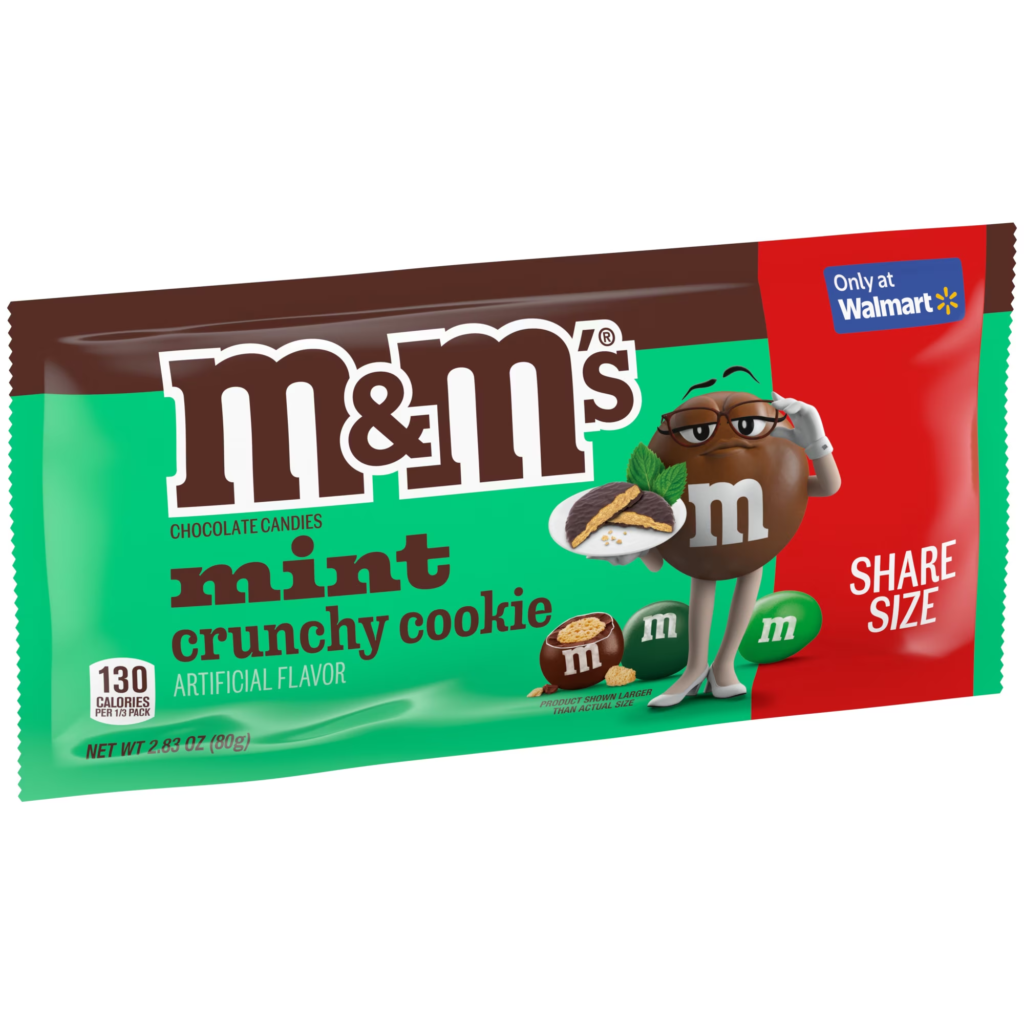 M&M Mint Crunchy Cookie
